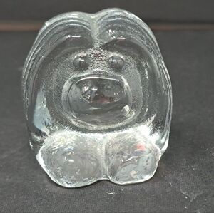 Vintage Bergdala Crystal Flat Back Troll Paperweight